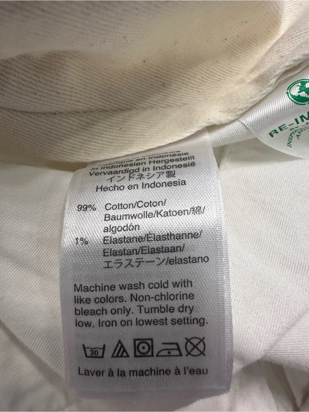 J. Crew Men's 484 Slim Fit Stretch White Chino